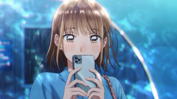 Chinatsu segurando celular toda fofa!!!
