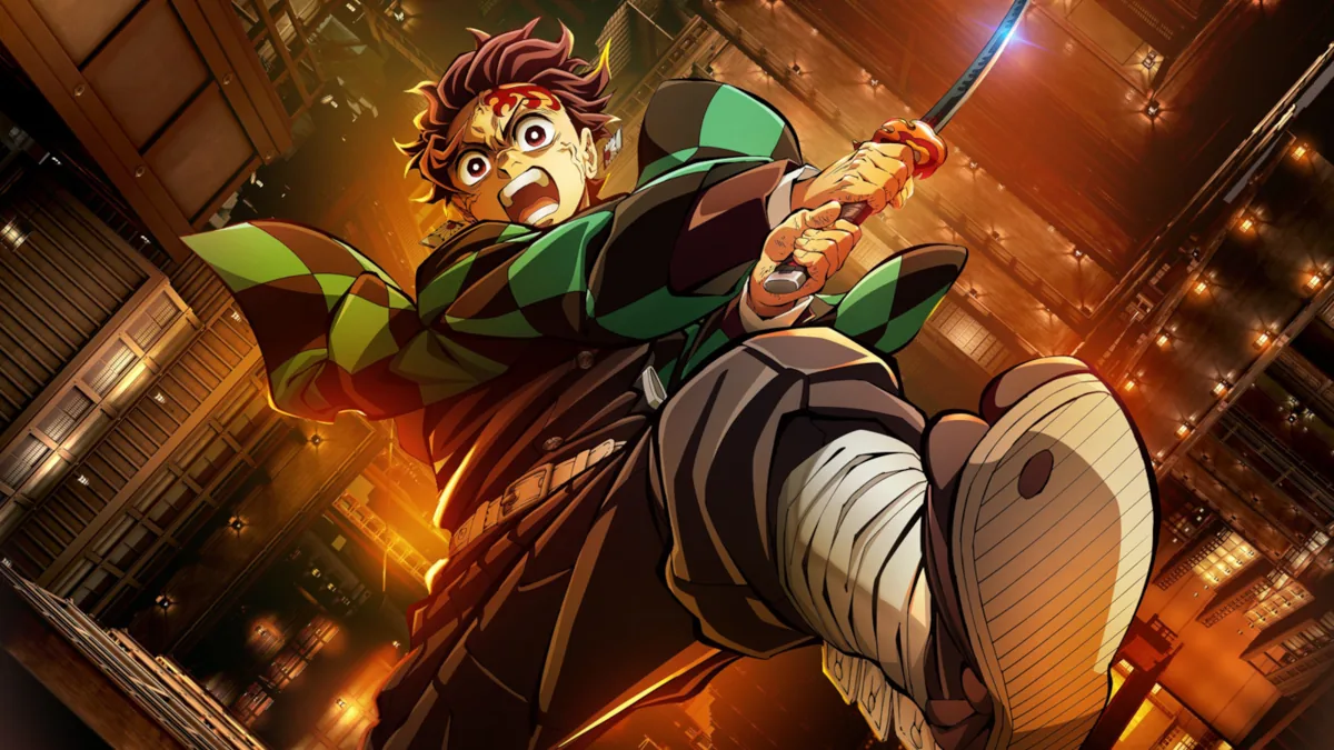 Tanjiro caindo